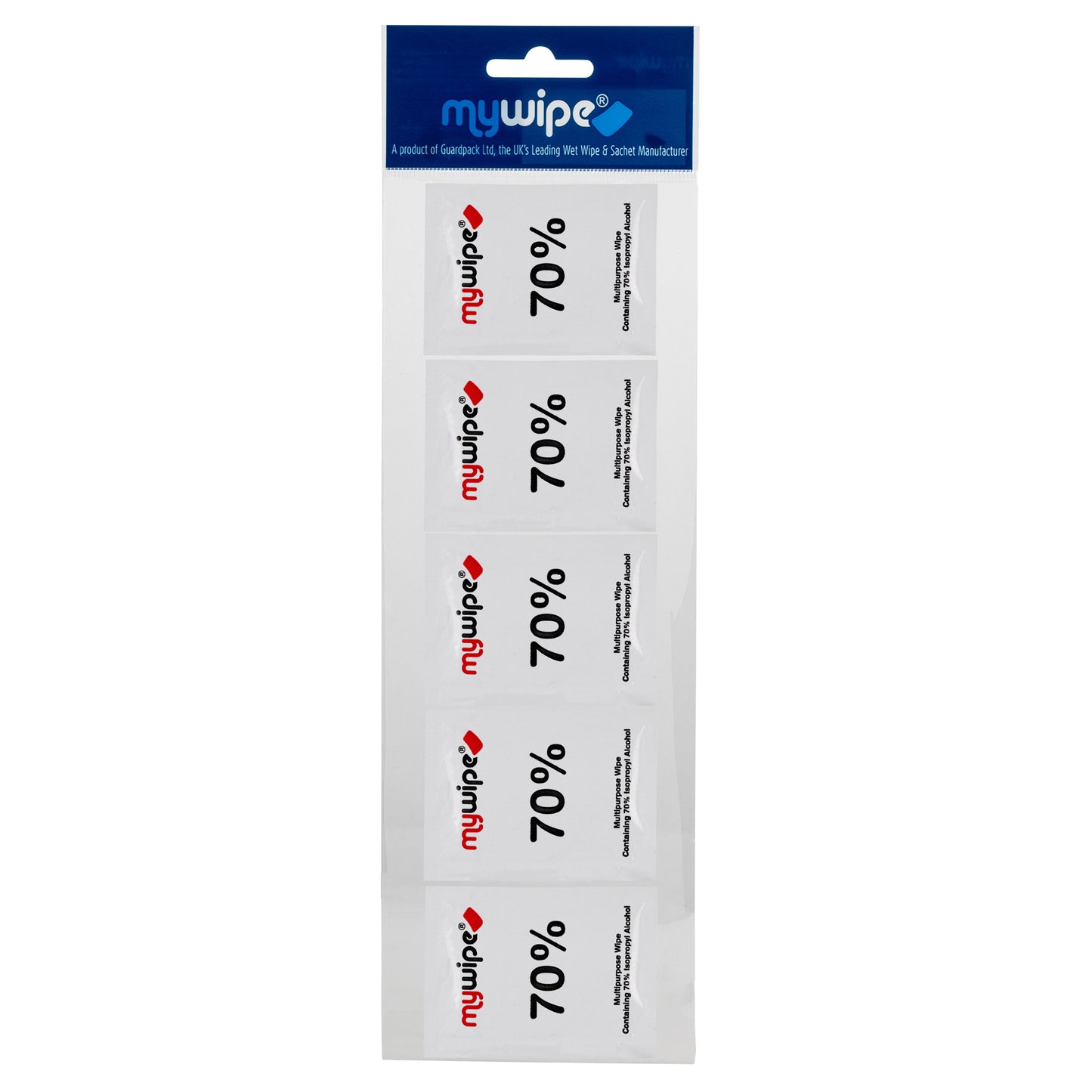 70% ALCOHOL WIPE SACHETS - PACK OF 20