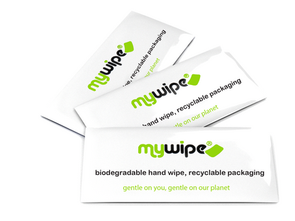 BIODEGRADABLE HAND WIPE IN RECYCLABLE SACHETS - CASE OF 500