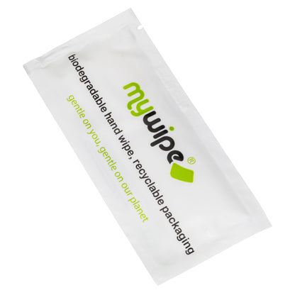 BIODEGRADABLE HAND WIPE IN RECYCLABLE SACHETS - CASE OF 500